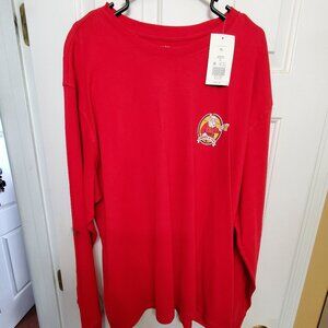 CROWN AND IVEY LONG SLEEVE MENS CHRISTMAS TEE SHIRT